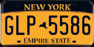 NY license plate GLP5586