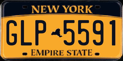 NY license plate GLP5591