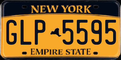 NY license plate GLP5595
