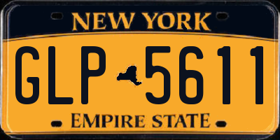 NY license plate GLP5611