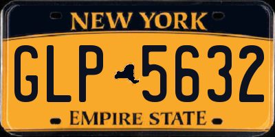 NY license plate GLP5632