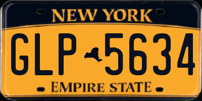 NY license plate GLP5634