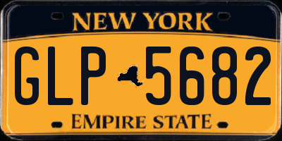 NY license plate GLP5682