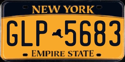 NY license plate GLP5683