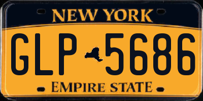 NY license plate GLP5686