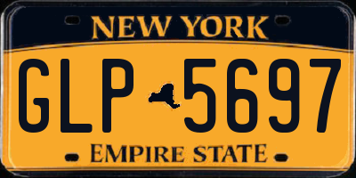 NY license plate GLP5697