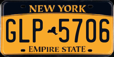 NY license plate GLP5706
