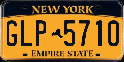 NY license plate GLP5710