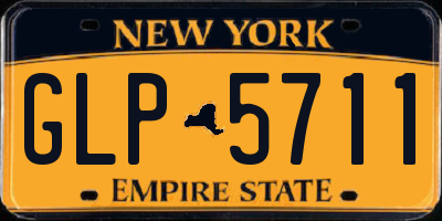 NY license plate GLP5711