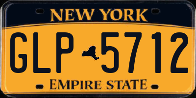NY license plate GLP5712