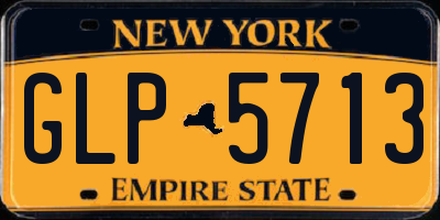 NY license plate GLP5713