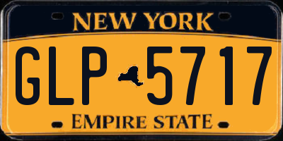 NY license plate GLP5717