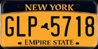 NY license plate GLP5718