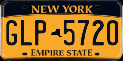 NY license plate GLP5720