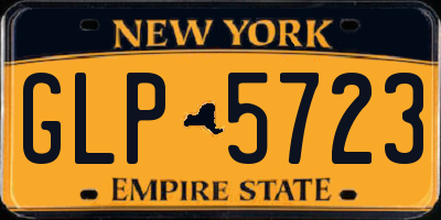 NY license plate GLP5723