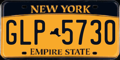 NY license plate GLP5730