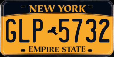 NY license plate GLP5732