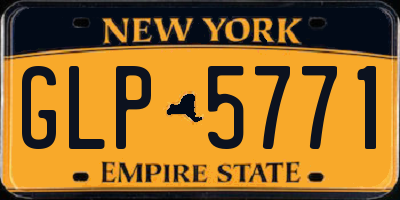 NY license plate GLP5771