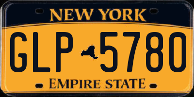 NY license plate GLP5780