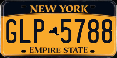 NY license plate GLP5788