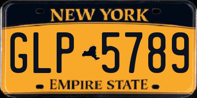 NY license plate GLP5789