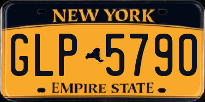 NY license plate GLP5790