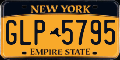 NY license plate GLP5795