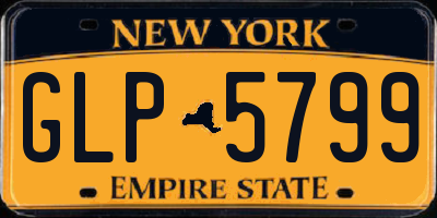 NY license plate GLP5799