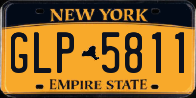 NY license plate GLP5811