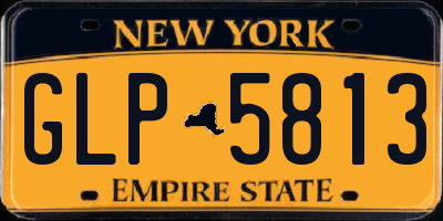 NY license plate GLP5813