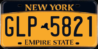 NY license plate GLP5821