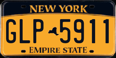 NY license plate GLP5911