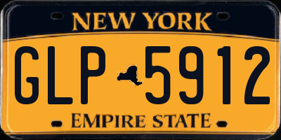 NY license plate GLP5912
