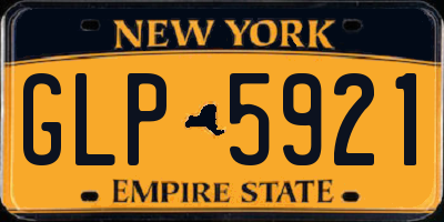 NY license plate GLP5921