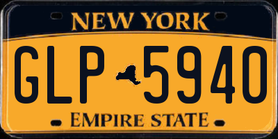 NY license plate GLP5940