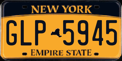 NY license plate GLP5945