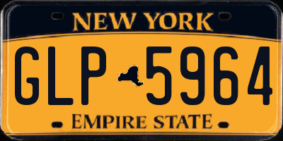 NY license plate GLP5964