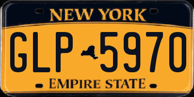 NY license plate GLP5970