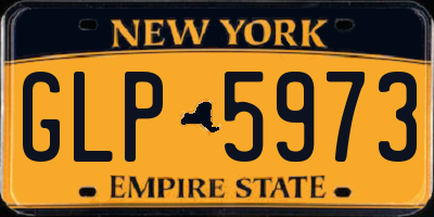 NY license plate GLP5973