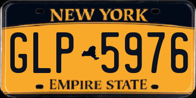 NY license plate GLP5976