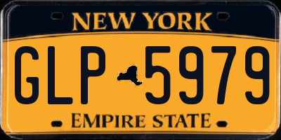 NY license plate GLP5979