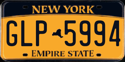 NY license plate GLP5994