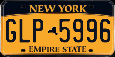 NY license plate GLP5996
