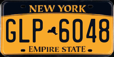 NY license plate GLP6048