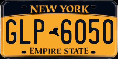 NY license plate GLP6050