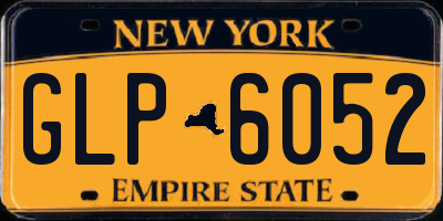 NY license plate GLP6052