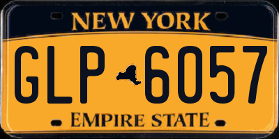 NY license plate GLP6057