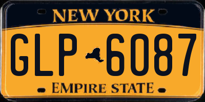 NY license plate GLP6087
