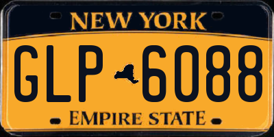 NY license plate GLP6088