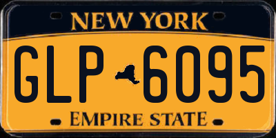 NY license plate GLP6095